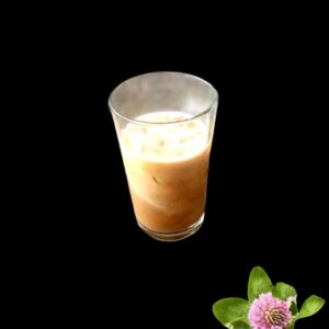 Sockerfri iced latte i ett glas